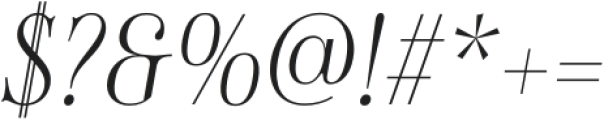 Sociato Norm Thin Italic otf (100) Font OTHER CHARS