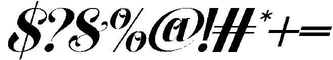 Societies Confront Italic otf (400) Font OTHER CHARS