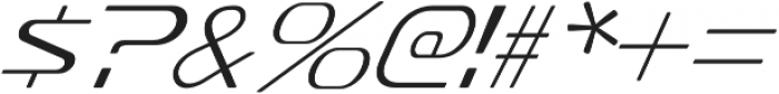 Sofachrome ExtraLight Italic otf (200) Font OTHER CHARS