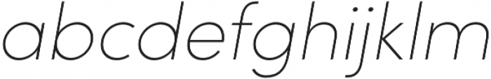 Sofia Pro UltraLight Italic otf (300) Font LOWERCASE