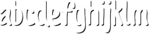 Sofia Rough Script Shadow Bold otf (700) Font LOWERCASE