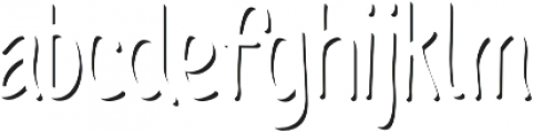 Sofia Rough Script Shadow Regular otf (400) Font LOWERCASE