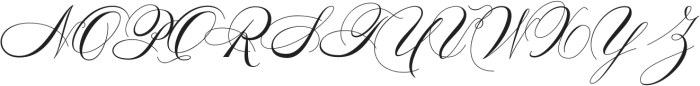 Sofia Script otf (400) Font UPPERCASE