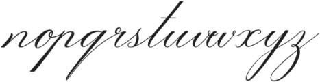 Sofia Script otf (400) Font LOWERCASE
