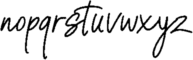 Sofia otf (400) Font LOWERCASE