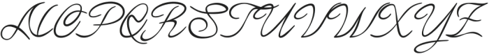 Sofila Script Regular otf (400) Font UPPERCASE