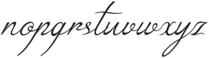 Sofila Script Regular otf (400) Font LOWERCASE