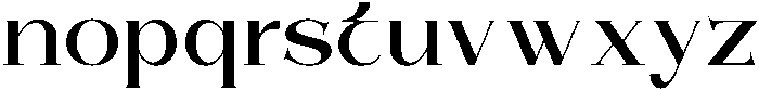 Sofilera Regular otf (400) Font LOWERCASE