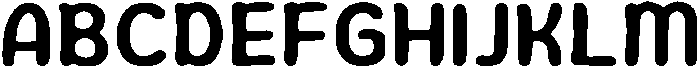 Soft Rounded Regular otf (400) Font UPPERCASE