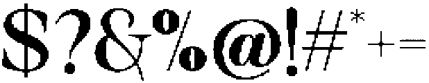 Solance Serif Extra Bold otf (700) Font OTHER CHARS