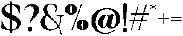 Solance Serif Extra Bold ttf (700) Font OTHER CHARS