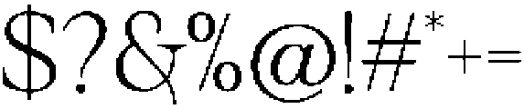 Solance Serif Light ttf (300) Font OTHER CHARS