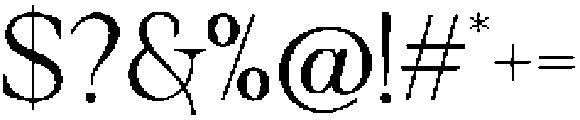 Solance Serif Regular otf (400) Font OTHER CHARS