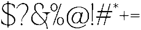 Solance Serif Thin otf (100) Font OTHER CHARS