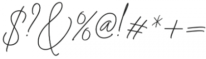 Solange Italic Ligature otf (400) Font OTHER CHARS