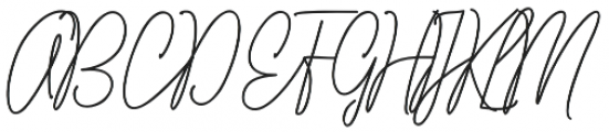 Solange Italic otf (400) Font UPPERCASE