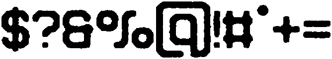 Soldier Circular Edgy otf (400) Font OTHER CHARS