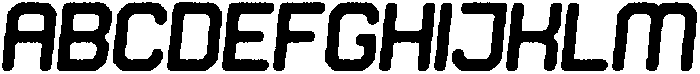Soldier Circular Grainy Italic otf (400) Font UPPERCASE