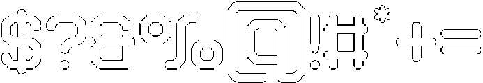 Soldier Circular Outline otf (400) Font OTHER CHARS