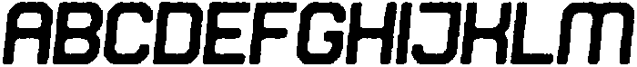 Soldier Hazy Italic otf (400) Font UPPERCASE