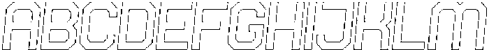 Soldier Outline Italic otf (400) Font