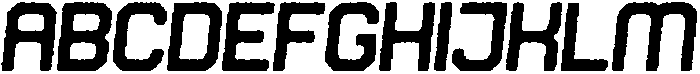 Soldier Rounded Aged Italic otf (400) Font UPPERCASE