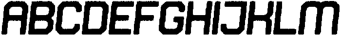 Soldier Rounded Grainy Italic otf (400) Font UPPERCASE