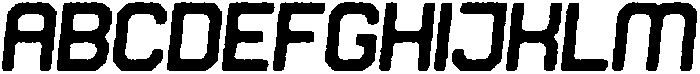 Soldier Rounded Hazy Italic otf (400) Font UPPERCASE