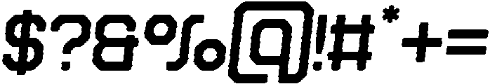 Soldier Rounded Inline Italic otf (400) Font OTHER CHARS