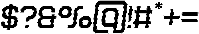 Soldier Rounded Rimmed Italic otf (400) Font OTHER CHARS