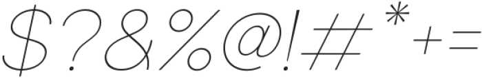 Solen Thin Italic otf (100) Font OTHER CHARS