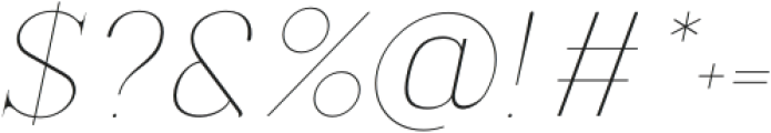 Solhene Italic otf (400) Font OTHER CHARS