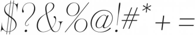 Solingen Light Italic otf (300) Font OTHER CHARS