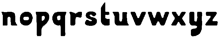 Solique Nomadic Regular otf (400) Font LOWERCASE