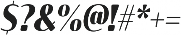 Solitas Contrast Cond Bold Italic otf (700) Font OTHER CHARS