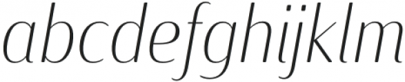 Solitas Contrast Cond Thin Italic otf (100) Font LOWERCASE