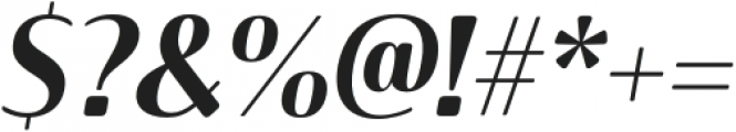 Solitas Contrast Ext Demi Italic otf (400) Font OTHER CHARS
