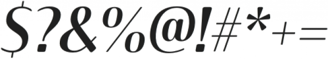 Solitas Contrast Ext Medium Italic otf (500) Font OTHER CHARS