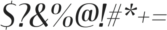 Solitas Contrast Ext Regular Italic otf (400) Font OTHER CHARS