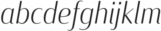 Solitas Contrast Norm Light Italic otf (300) Font LOWERCASE