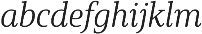 Solitas Serif Cond Light It otf (300) Font LOWERCASE