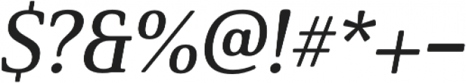 Solitas Serif Ext Demi It otf (400) Font OTHER CHARS