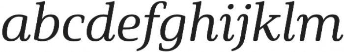 Solitas Serif Ext Medium It otf (500) Font LOWERCASE