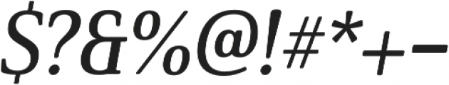 Solitas Serif Norm Demi It otf (400) Font OTHER CHARS