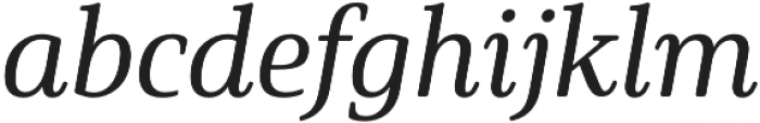 Solitas Serif Norm Medium It otf (500) Font LOWERCASE