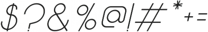 Solo Italic otf (400) Font OTHER CHARS