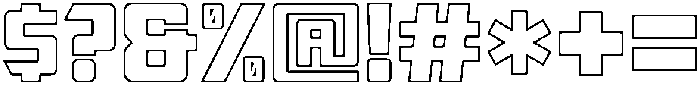 Soltz Outline Outline ttf (400) Font OTHER CHARS