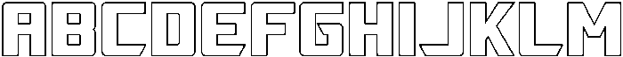 Soltz Outline Outline ttf (400) Font UPPERCASE