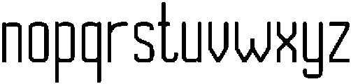 Solvane Regular otf (400) Font LOWERCASE