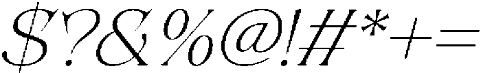 Solvea Extra Light Italic otf (200) Font OTHER CHARS